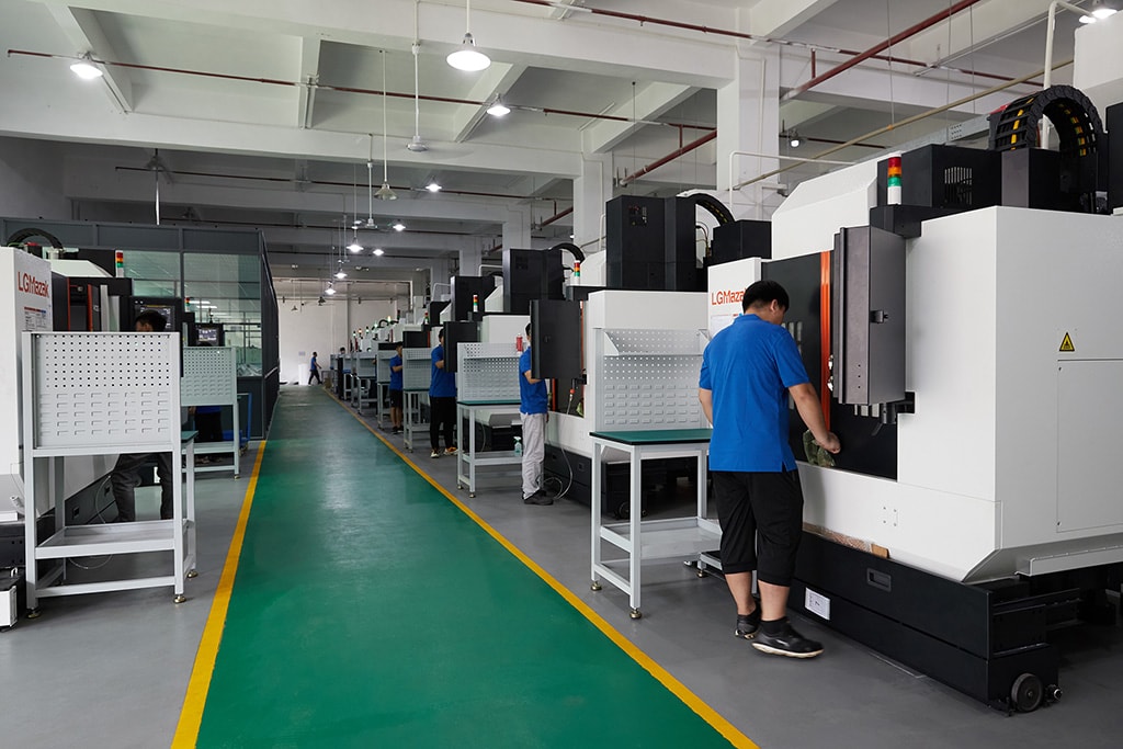 3 axis,4 axis, and 5 axis CNC Machining workshop of Swiss CNC Machining 